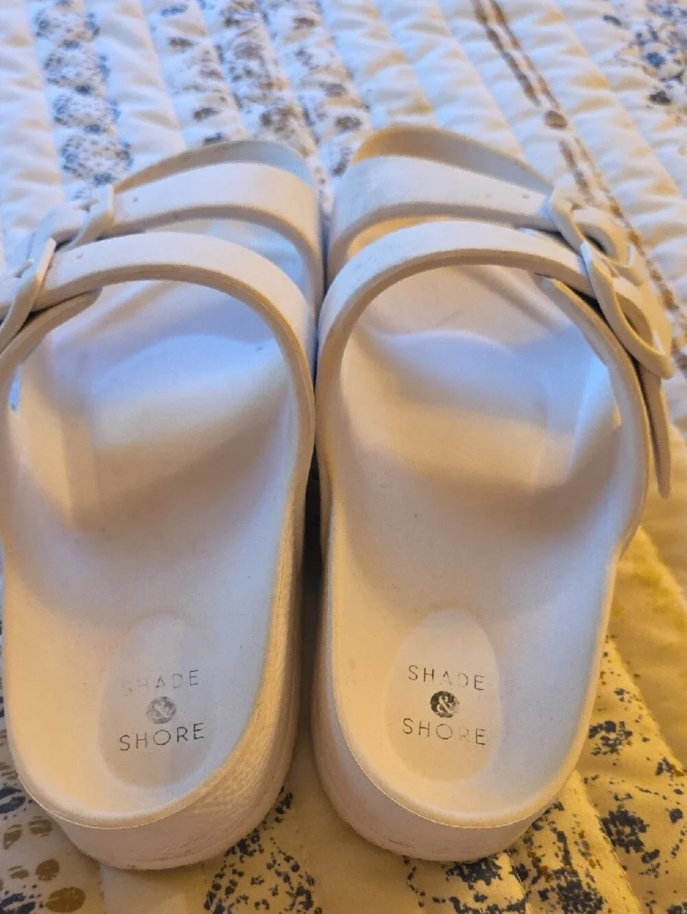 Target Kids Double Buckle Slide Sandals in Cream